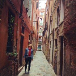 Narrow streets in Venice